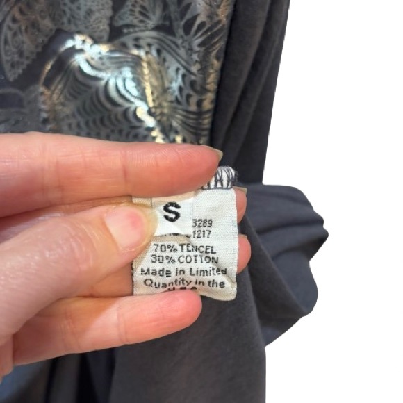 Lauren Moshi Butterfly Star Racerback Blue Gray Tank Size S EUC - Picture 5 of 8